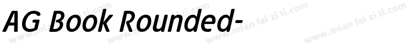 AG Book Rounded字体转换
